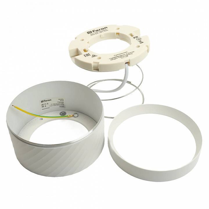 Светильник накладной Feron HL371 под лампу GU10 черный 48738