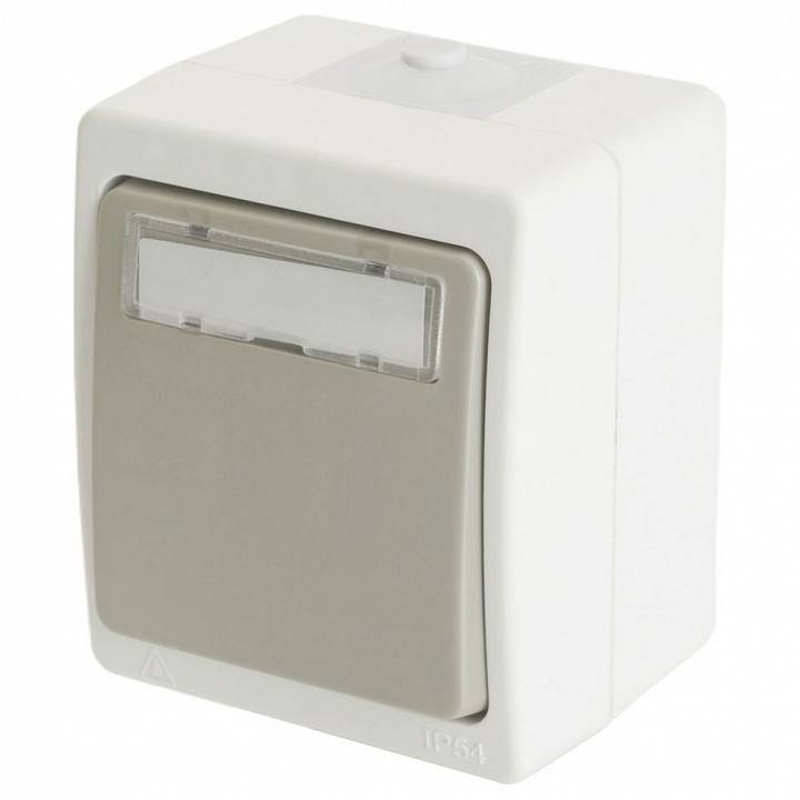 Выключатель одноклавишный Stekker Велена 49736