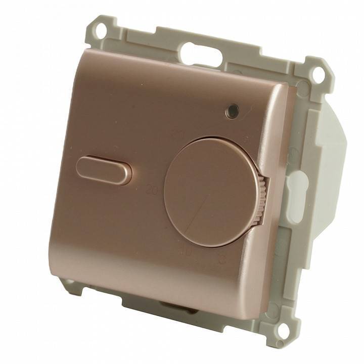 Терморегулятор электромеханический для теплого пола без рамки Stekker GLS00-7117-02 49743