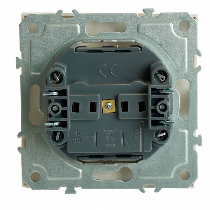 Розетка без заземления и с шторкой, без рамки Stekker RST16-5109-01 49876