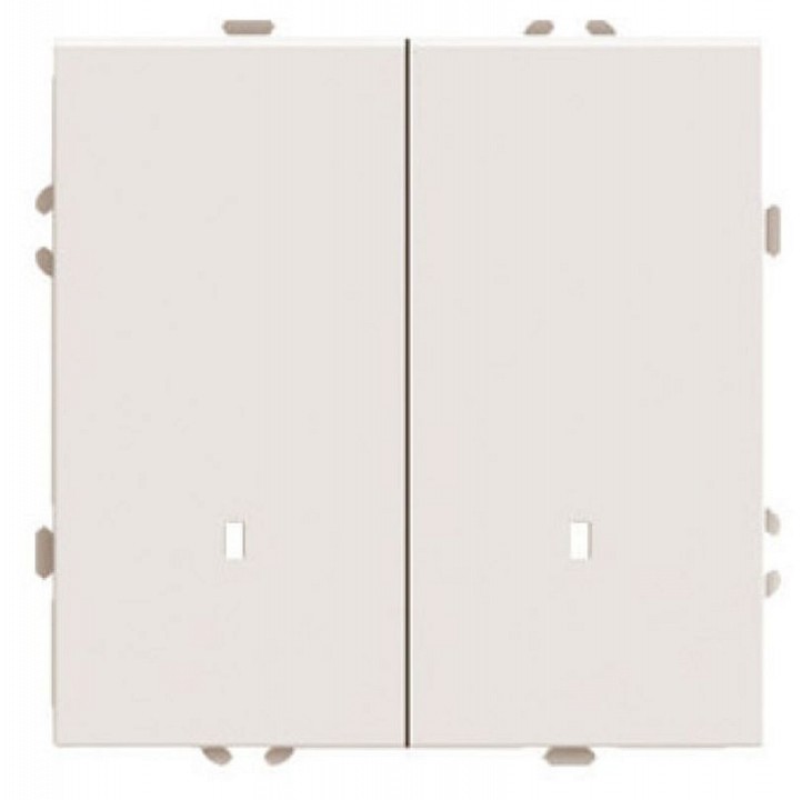 Выключатель двухклавишный без рамки Stekker Эмили 49890