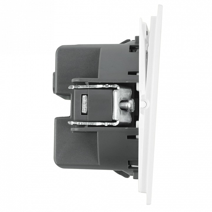 Выключатель двухклавишный без рамки Stekker Мия 50429