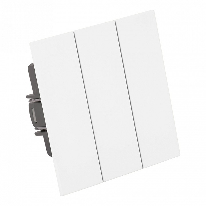 Выключатель трехклавишный без рамки Stekker Мия 50430