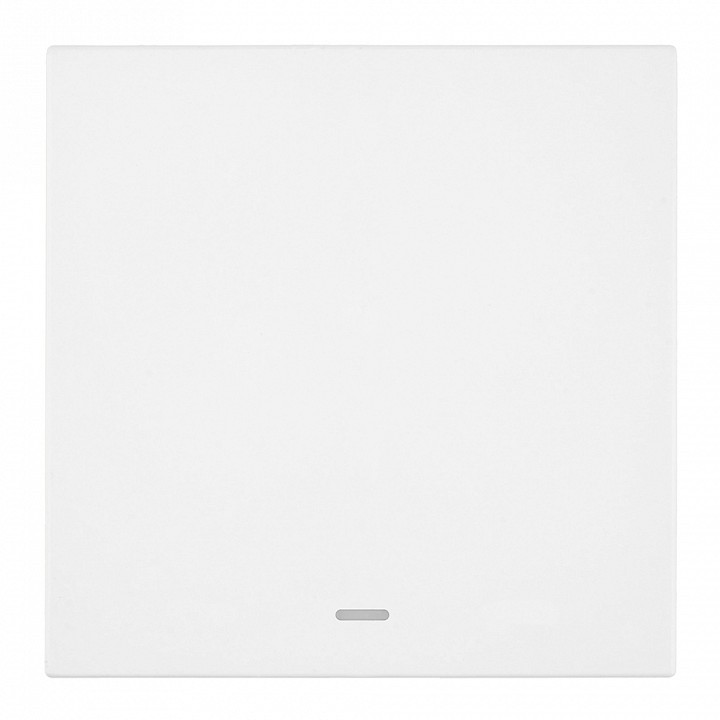 Выключатель одноклавишный с подсветкой без рамки Stekker Мия 50431