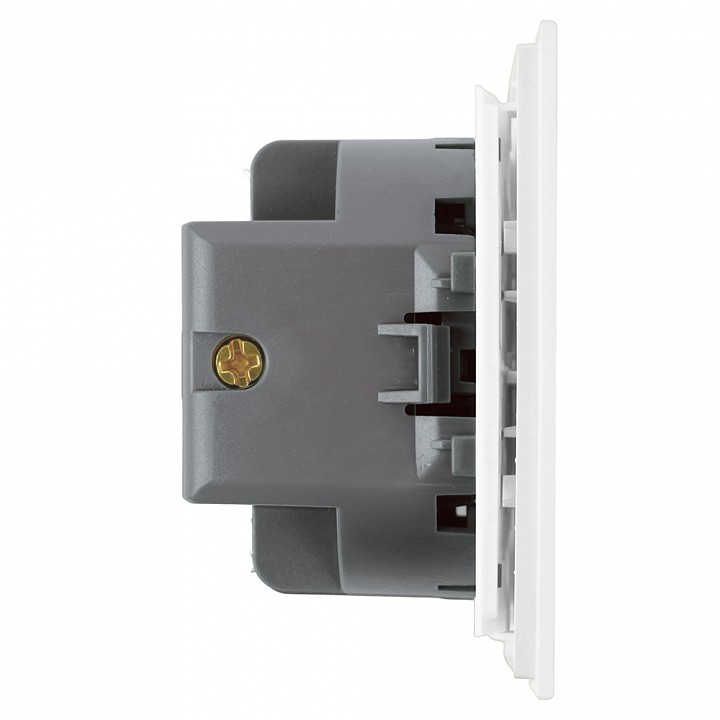 Выключатель одноклавишный с подсветкой без рамки Stekker Мия 50431