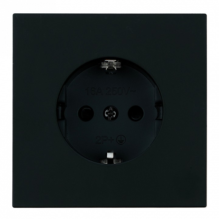 Розетка с заземлением и со шторкой Stekker Мия 50454