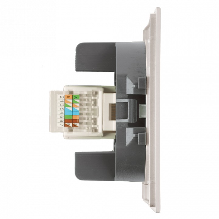 Розетка Ethernet RJ-45 без рамки Stekker Мия 50480