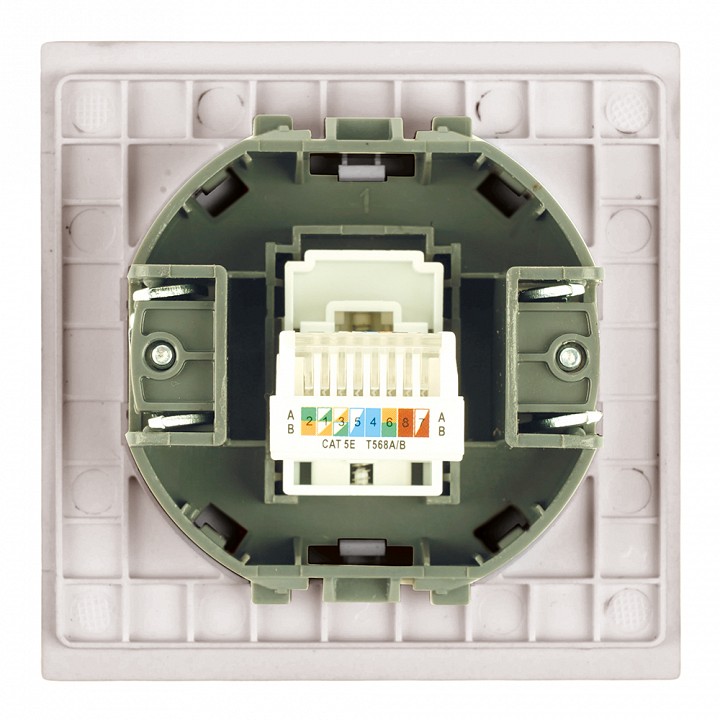 Розетка Ethernet RJ-45 без рамки Stekker Мия 50480