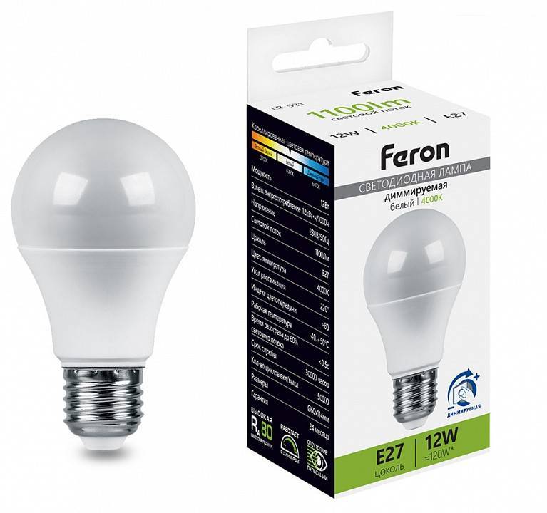 Лампа светодиодная Feron LB-931 E27 9 Вт 4000K 51053