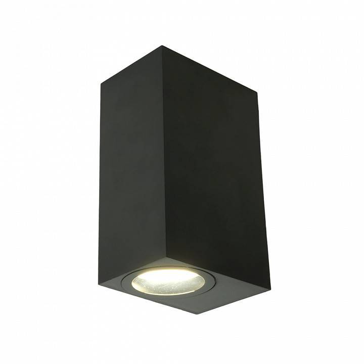 Светильник уличный настенный Feron DH051-P Бостон 2xGU10 IP54 черный 51546