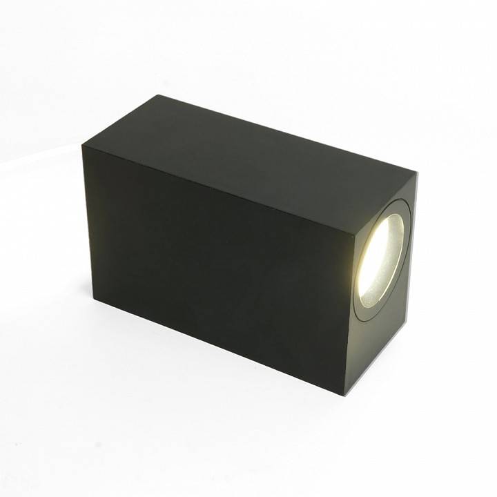 Светильник уличный настенный Feron DH051-P Бостон 2xGU10 IP54 черный 51546