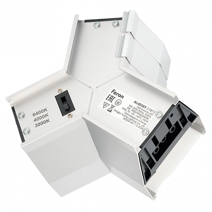 Соединитель угловой Y-образный накладной Feron AL4036Y 51873