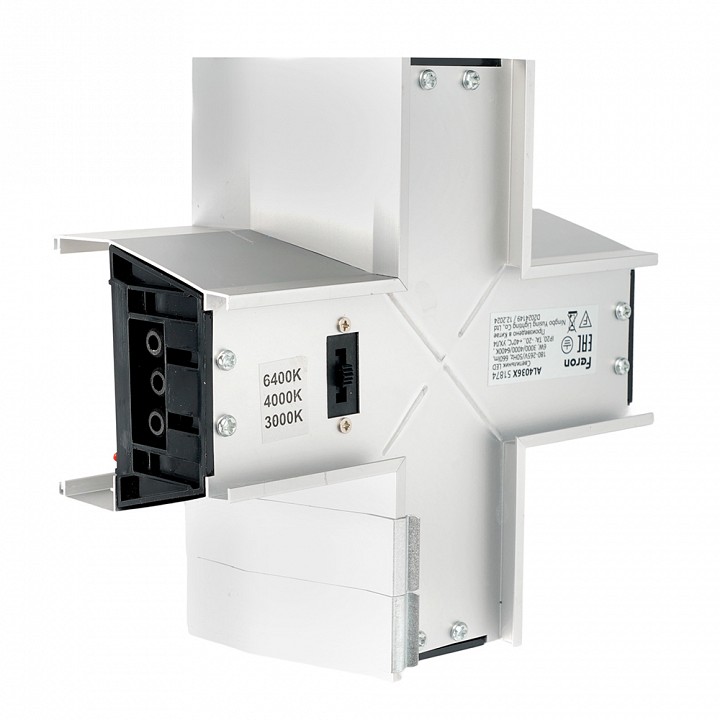 Соединитель угловой X-образный накладной Feron AL4036X 51874