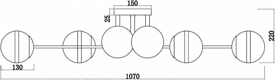 Люстра потолочная F-promo Wiggly 8xE14 3052-8P