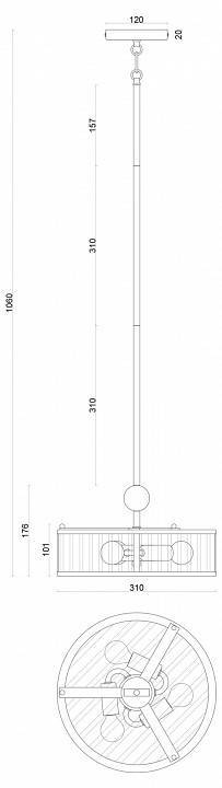 Люстра подвесная Favourite Radiales 3099-3P