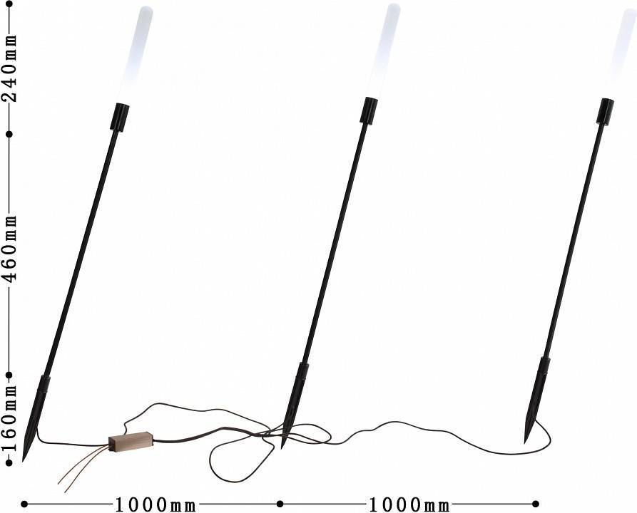 Наземный низкий светильник Favourite Reedy 4048-3T
