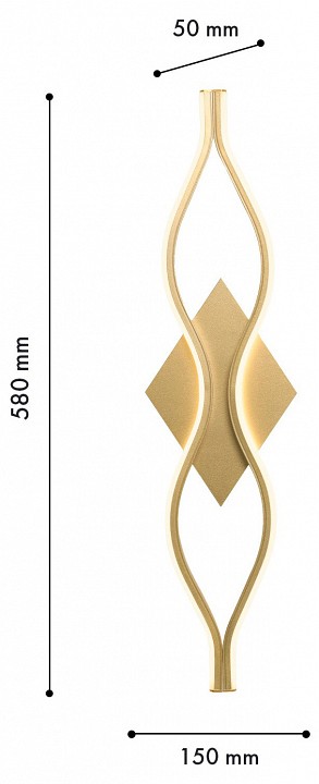 Накладной светильник Favourite Mebius 4741-1W