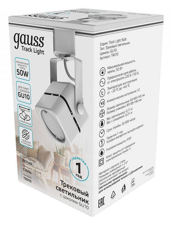 Светильник на штанге Gauss TR TR010