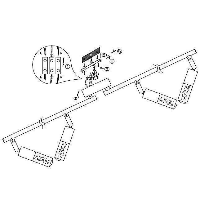 Спот Globo Peru 4 лампы 56199-4