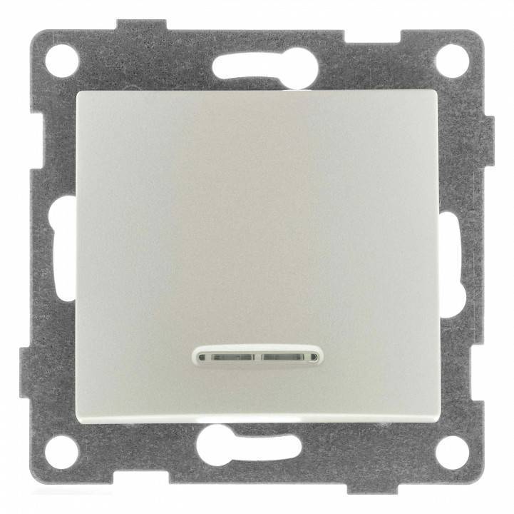 Выключатель сенсорый одноклавишный с подсветкой, без рамки Gusi Electric BRAVO С10В18-028