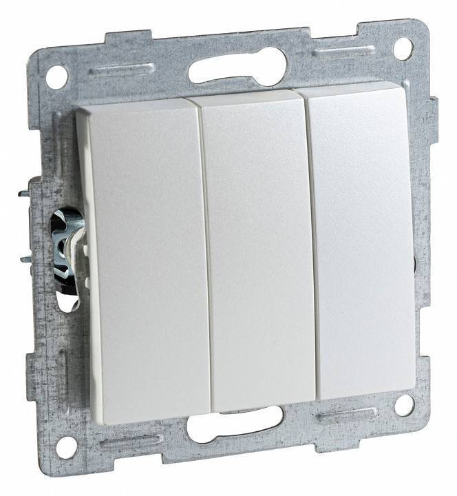 Выключатель трехклавишный без рамки Gusi Electric BRAVO С10В3-028