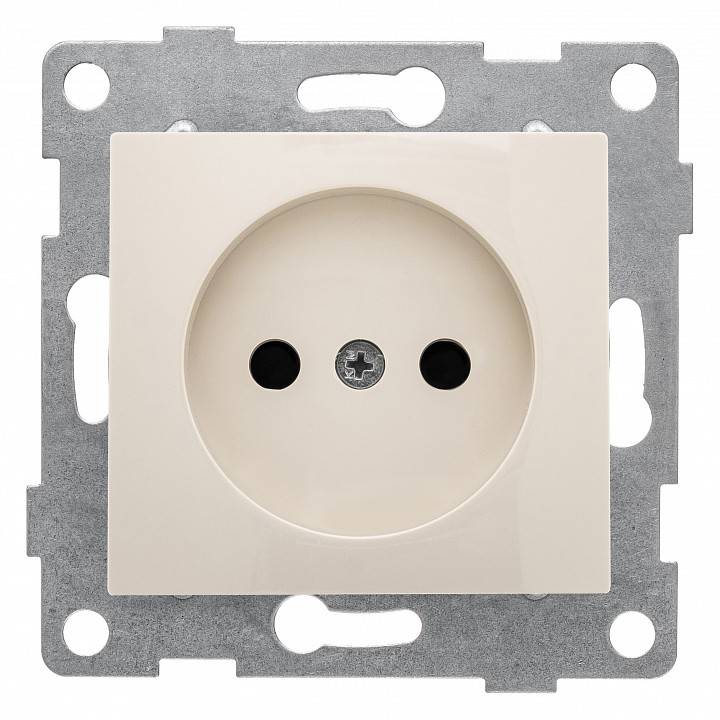 Розетка без заземления и со шторкой, без рамки Gusi Electric BRAVO С10Р2-003