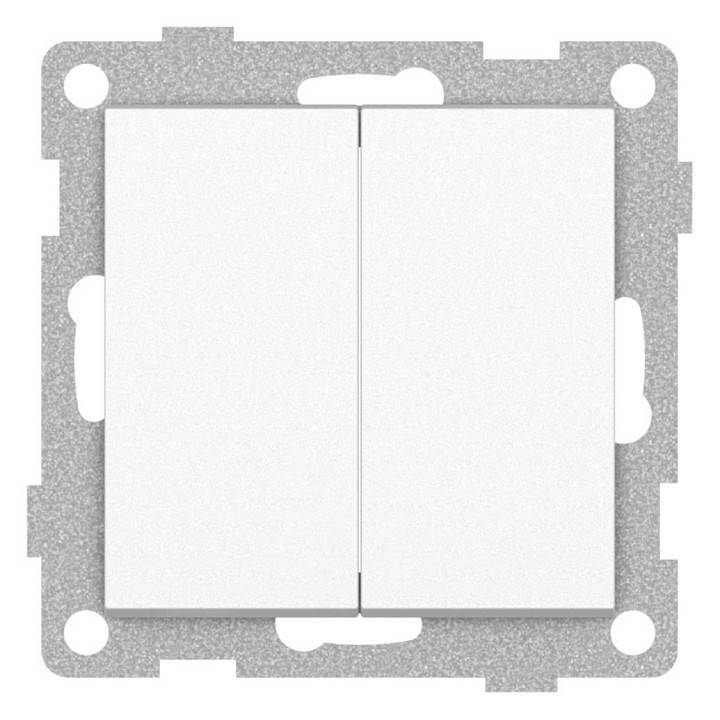 Выключатель двухклавишный без рамки Gusi Electric UGRA С11В2-028