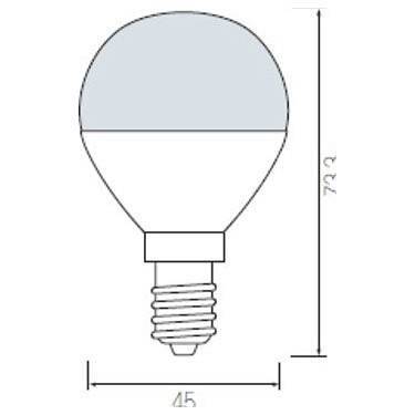 Лампа светодиодная Horoz Electric HL4380L E14 6 Вт 4200 K HRZ00000040