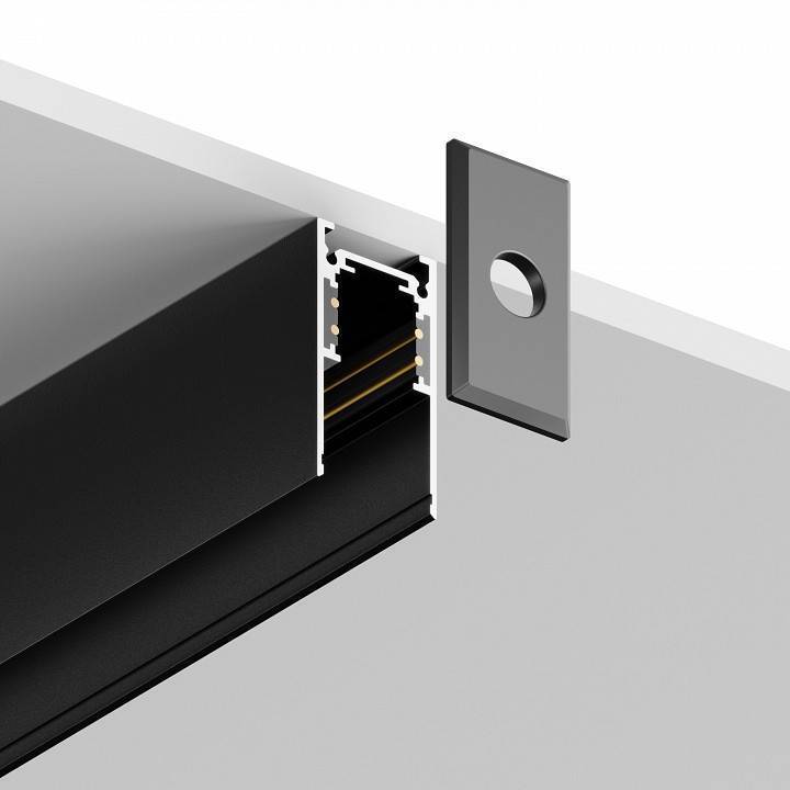 Шинопровод однофазный накладной Hesby Lighting ElDeko 1 м черный 0051