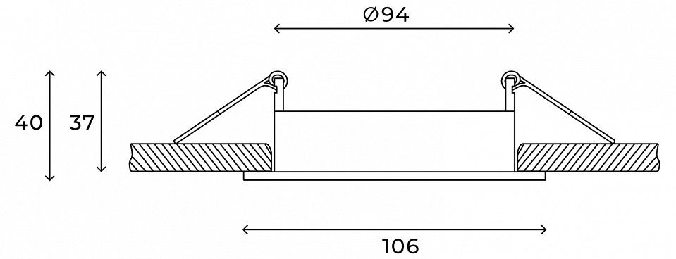 Встраиваемый светильник Hesby Lighting Core HSBL_0230