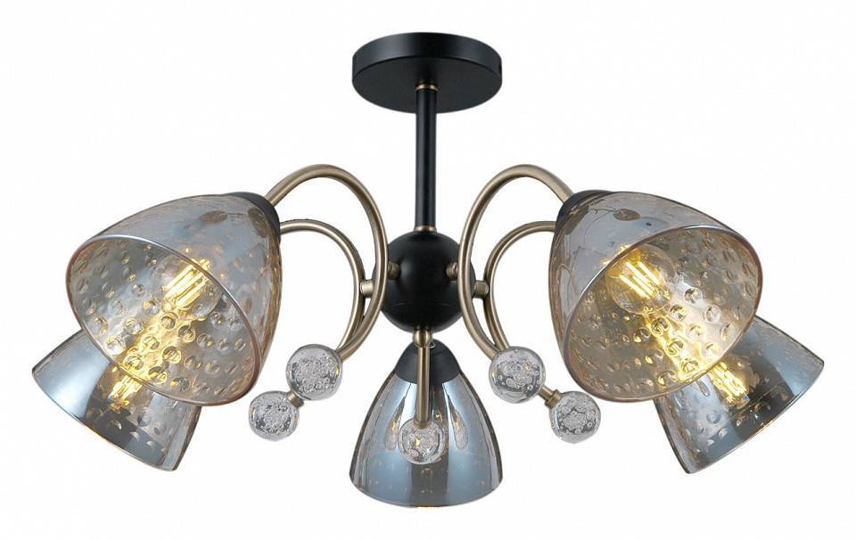 Люстра на штанге ILLUMICO  IL0230-5CSQ-29 BK AB