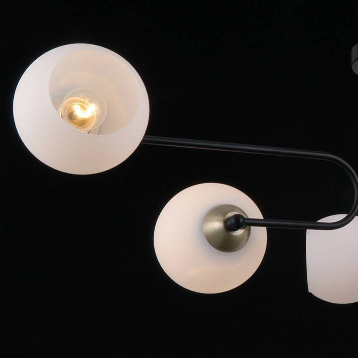 Люстра на штанге ILLUMICO  IL0249-6CSQ-79 BK AB