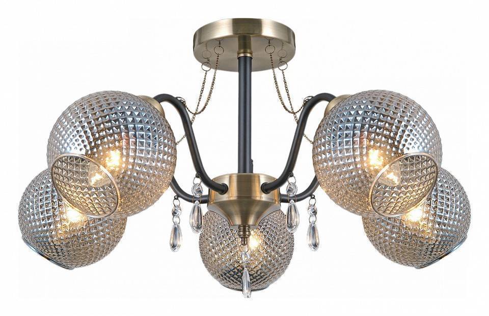 Люстра на штанге ILLUMICO IL0432-5CSQ-29 AB BK