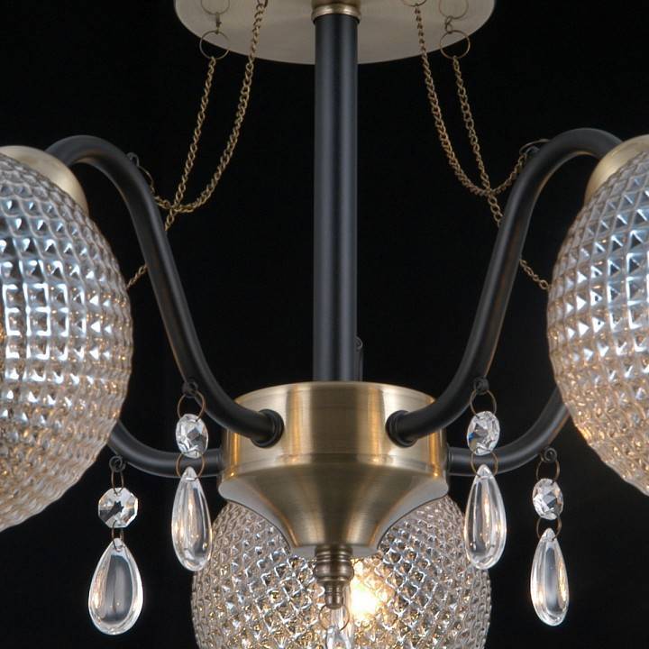 Люстра на штанге ILLUMICO IL0432-5CSQ-29 AB BK