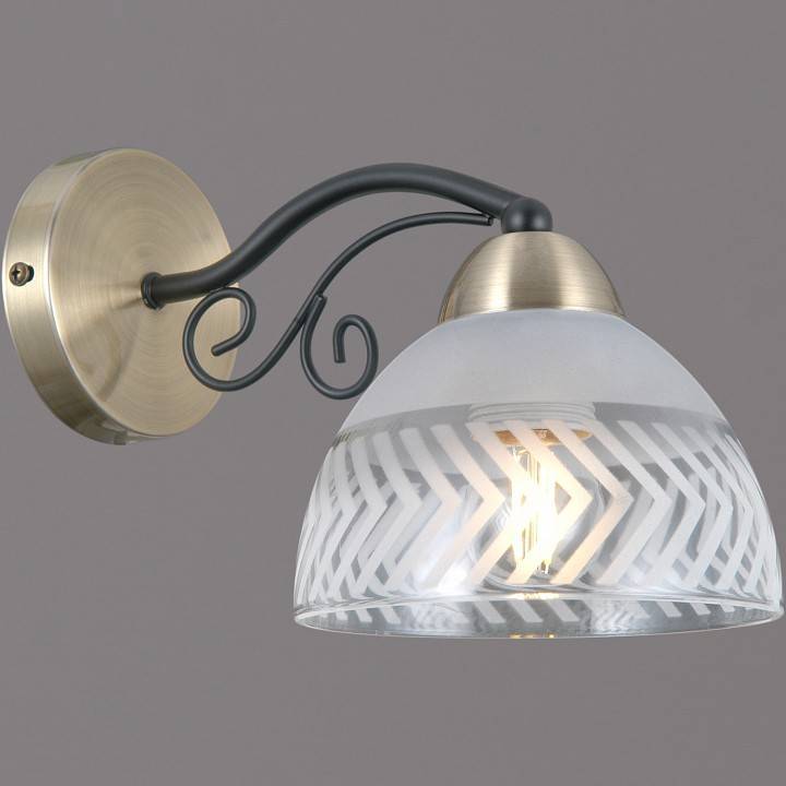 Бра ILLUMICO SPICA IL0435-1WSQ-24 BK AB