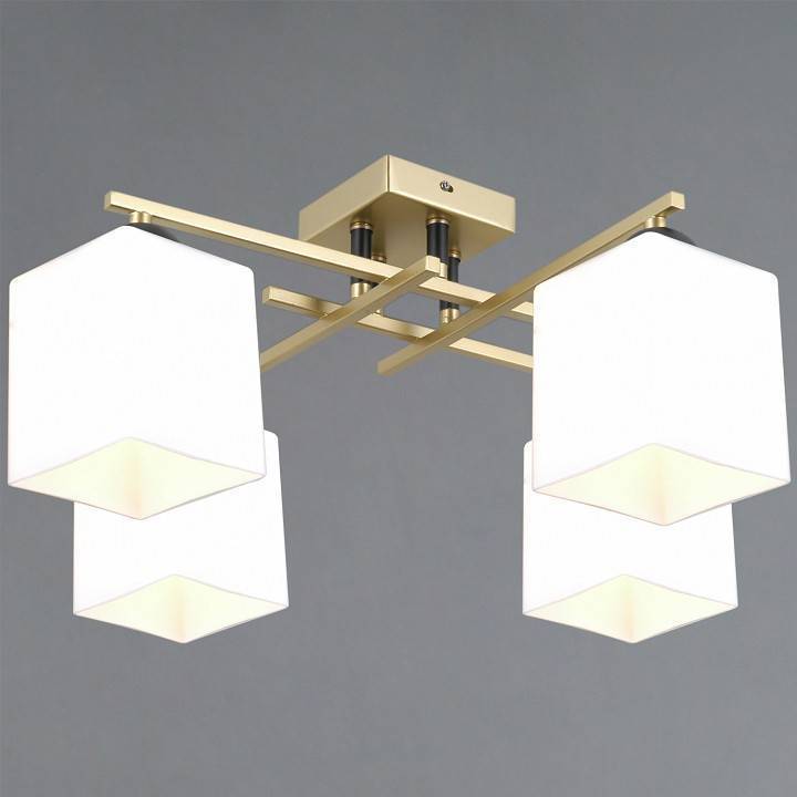 Потолочная люстра ILLUMICO NAPLES IL0617-4CSQ-25 GD NAPLES