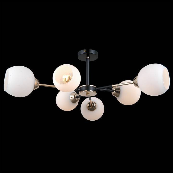 Люстра на штанге ILLUMICO LIBRA IL0715-6CSQ-24 BK GD LIBRA