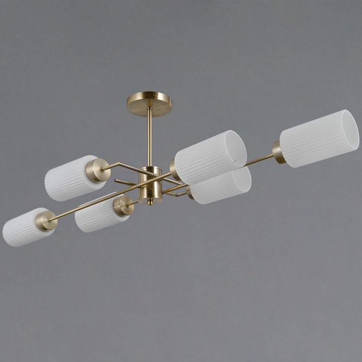 Люстра на штанге ILLUMICO NAPLES IL0737-6ASQ-25 AB NAPLES