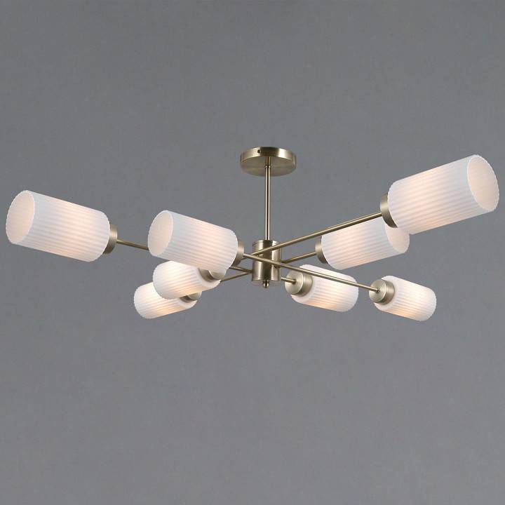 Люстра на штанге ILLUMICO NAPLES 8 ламп IL0737-8ASQ-25 AB