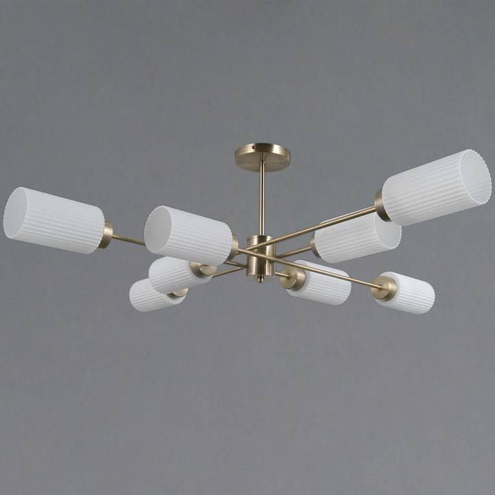 Люстра на штанге ILLUMICO NAPLES 8 ламп IL0737-8ASQ-25 AB