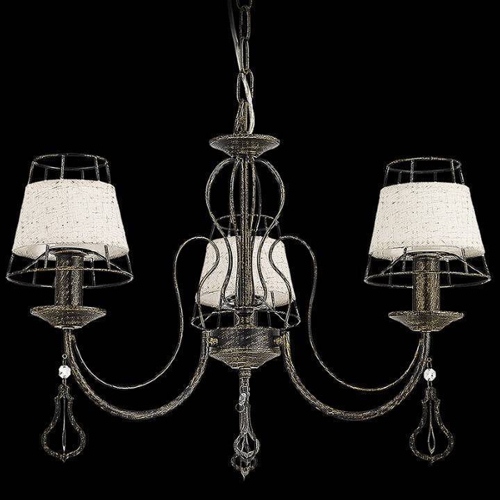 Подвесная люстра ILLUMICO  IL2353-3PB-26 BK GD