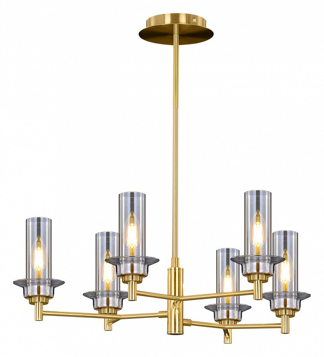 Люстра на штанге ILLUMICO  IL5216-6PLS-24 HIGHBALL