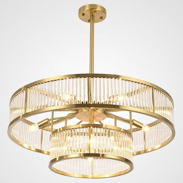 Люстра на штанге ImperiumLoft RH Marais Round Chandelier D80 40,2668
