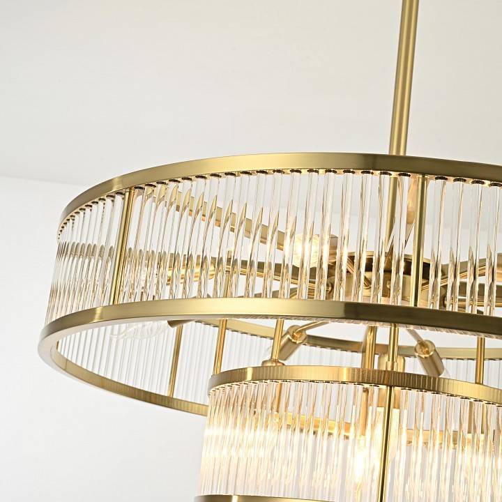 Люстра на штанге ImperiumLoft RH Marais Round Chandelier D80 40,2668
