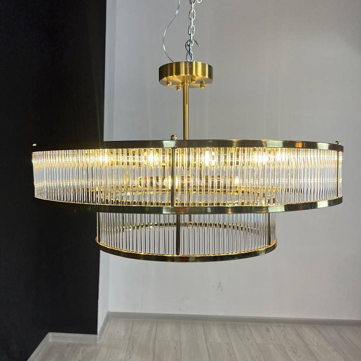 Люстра на штанге ImperiumLoft RH Marais Round Chandelier D80 40,2668