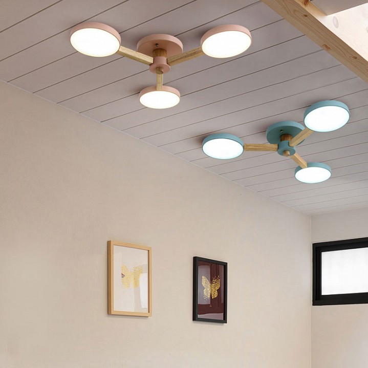 Люстра на штанге Imperiumloft TURNA Pink TURNA01