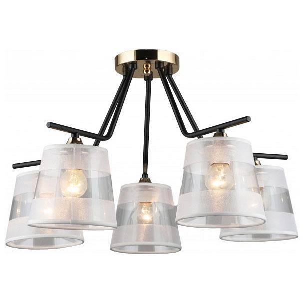 Потолочная люстра Imex MD.2128 5 ламп MD.2128-5-S-BK+FGD