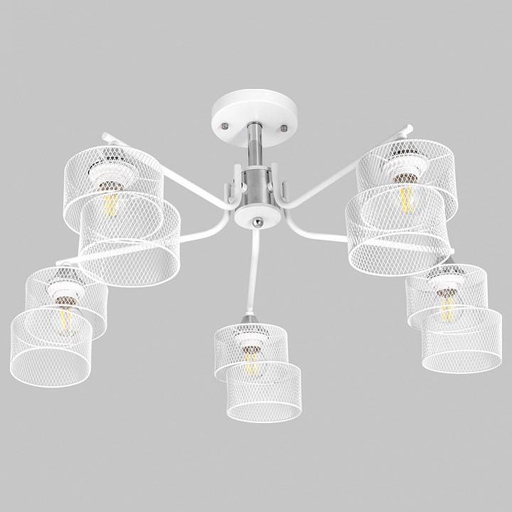 Люстра на штанге Imex MD.4252 5 ламп MD.4252-5-S-WH+CH