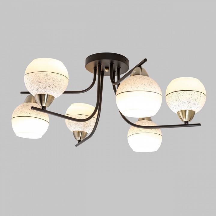 Потолочная люстра Imex MD.8136 6 ламп черный/бронза MD.8136-6-S-BK+AB