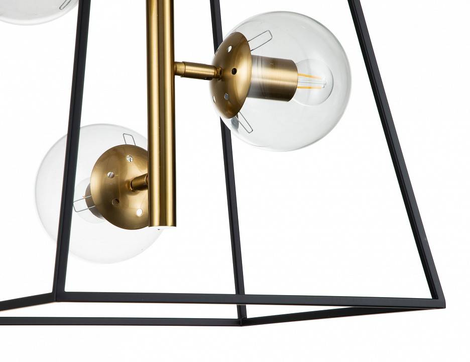 Подвесная люстра Indigo Faccetta 13005/B/4P Black